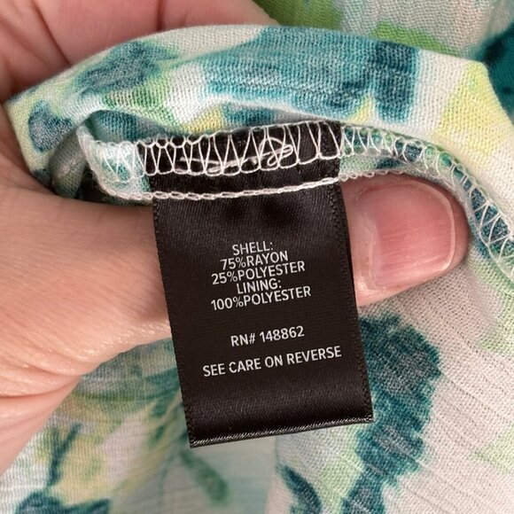 Torrid Green Floral Washable Gauze Maxi Halter Tiered Dress Women's Plus Size 0X - Picture 7 of 7